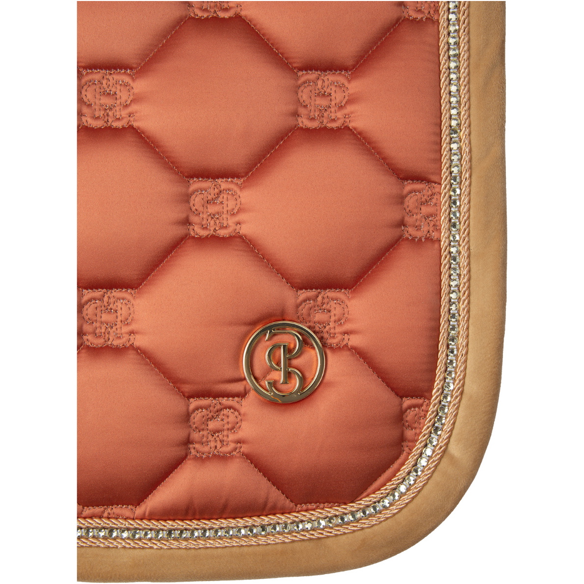 2025 PS Of Sweden Vintage Monogramm Dressur Sattel Pad 1110 - 120 - 838 - Chestnut Brown